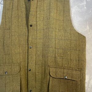 Mens Tweed Derby Gilet British Made Outdoor Bodywarmer Quilted vest size 3xl